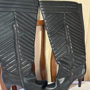 Above the Knee High black Boots